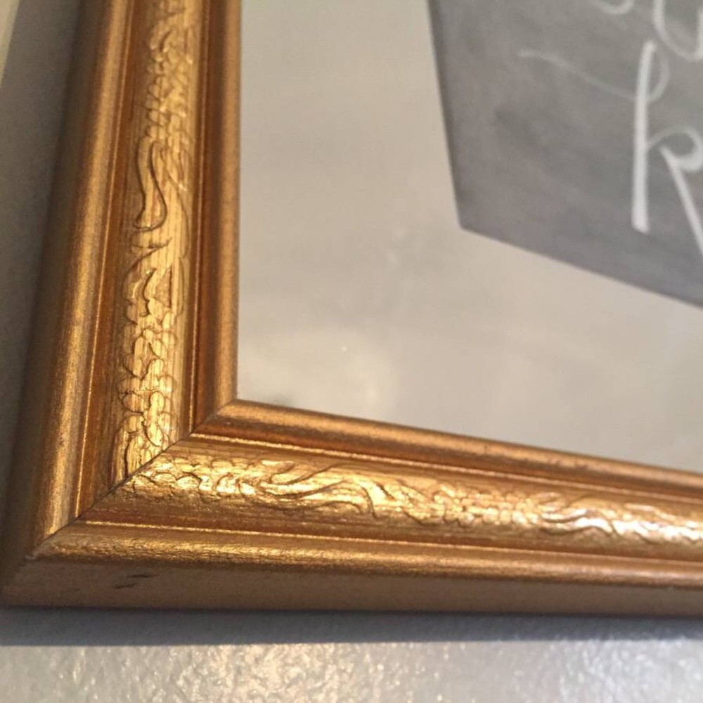 Cultivate Kindness large wall decor art sign gold frame chalkboard glass - Picture 5 of 5